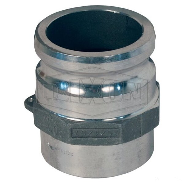 Cam and Groove Adapter, 8 in, Butt Weld x SCH 40 Pipe, Aluminum, Domestic